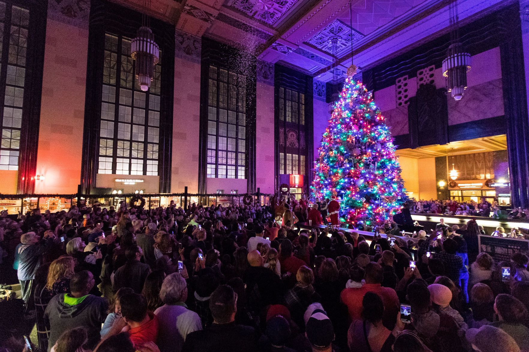 Light the tree at the Durham Museum